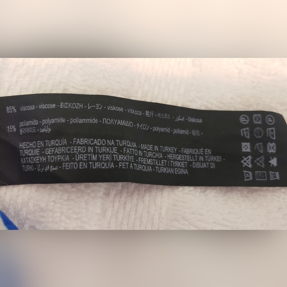 Zara The Paula Blue and White Geometric Design Dress Size XXL Belted - Picture 13 of 16